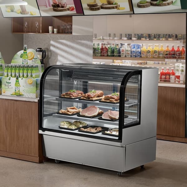 Kølemonteret Bageri Displaykøleskab 18 cu ft/505L, 2-etager, energieffektiv, perfekt til bageri og detailhandel.