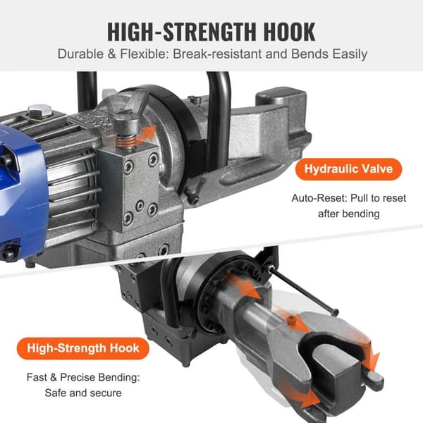 1000 W Sähköinen Hydraulinen Raudoitustanko, Tehokas ja Kestävä, 5/8 Tuuma (6-16 mm) Raudoitustankoon asti