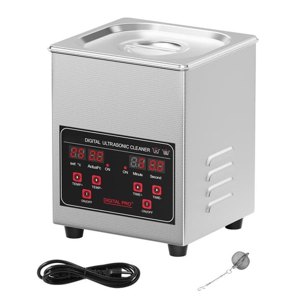 Ultralydsrenser 1,3L, 50W, Timer, Kurv & Varmeapparat, 40kHz, Effektiv Rengøring, Nem at Bruge