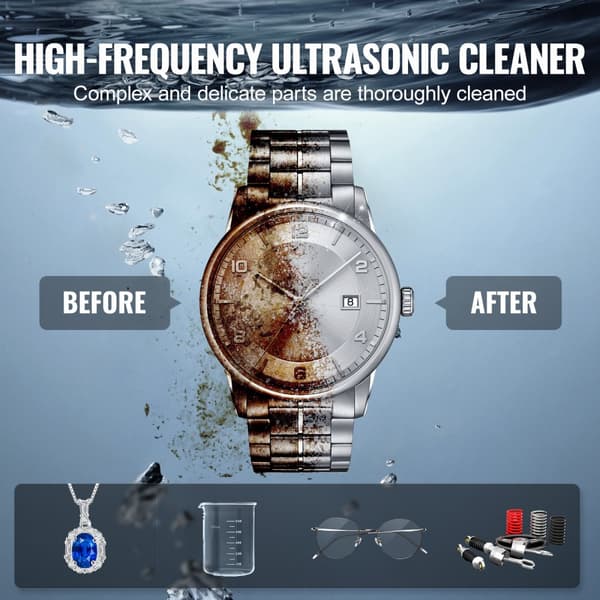 Ultraljudsrengörare 15L med värmetimer, digital ljudmaskin, högpresterande, kompakt design, effektiv rengöring för hem och industri