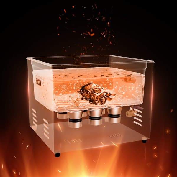 Ultraljudsrengörare 15L med värmetimer, digital ljudmaskin, högpresterande, kompakt design, effektiv rengöring för hem och industri