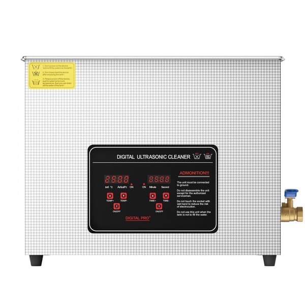 Ultraljudsrengörare 15L med värmetimer, digital ljudmaskin, högpresterande, kompakt design, effektiv rengöring för hem och industri