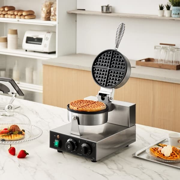 Kommersiell våffelmaskin, non-stick, 1230W, hög effektivitet, perfekt våfflor, idealisk för caféer och restauranger
