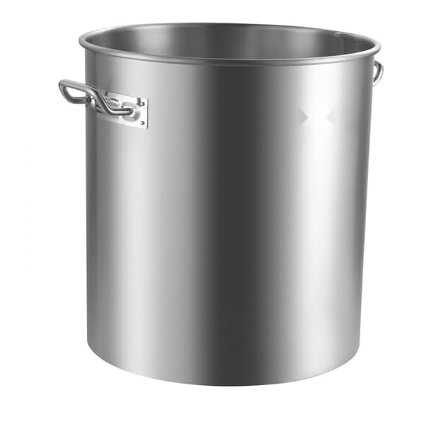 64QT Rustfrit Stål Gryde til Køkkensaucer med Kurb i Låg, Holdbar, Ideel til Madlavning og Dampning.