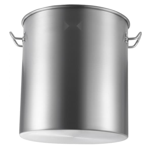 64QT Rustfrit Stål Gryde til Køkkensaucer med Kurb i Låg, Holdbar, Ideel til Madlavning og Dampning.