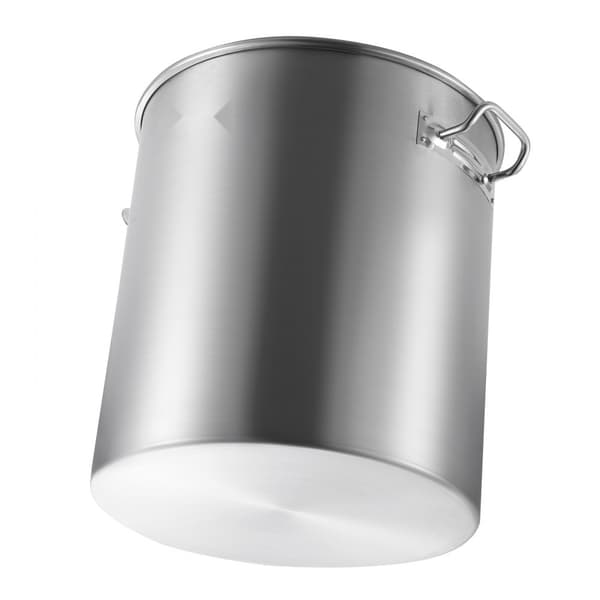 64QT Rustfrit Stål Gryde til Køkkensaucer med Kurb i Låg, Holdbar, Ideel til Madlavning og Dampning.