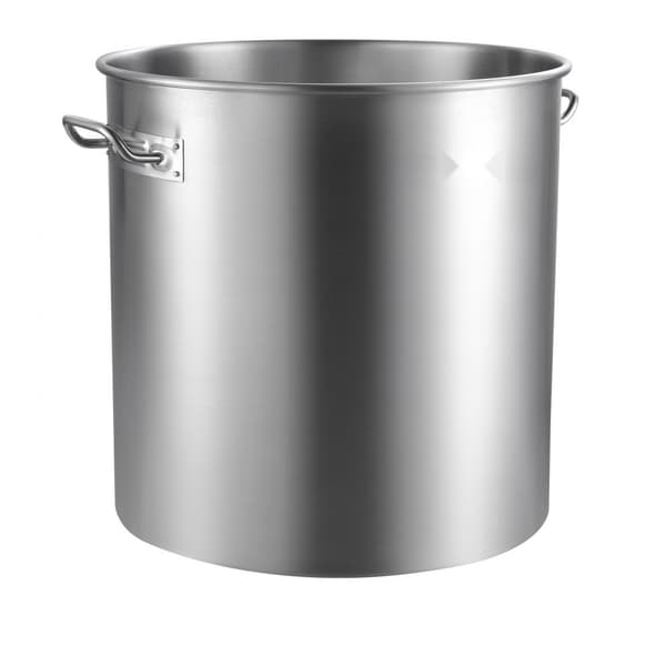 84QT rustfrit stål gryde med kurvlåg, ideel til kogning af køkkensovs, holdbarhed og effektiv madlavning.