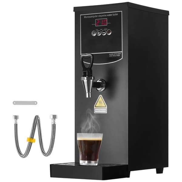 10L Kommerciel Elektrisk Vandkedel, Hurtig Varmtvandsdispenser i Rustfrit Stål, Effektiv og Holdbar.