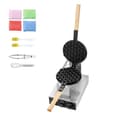 Miniatyrbild 9 av 11: Bubbelvåffelmaskin 1400W, Non-Stick, Äggpannkaka Bakmaskin, Optimal Värmeöverföring, Hög Prestanda, Perfekta Våfflor Varje Gång