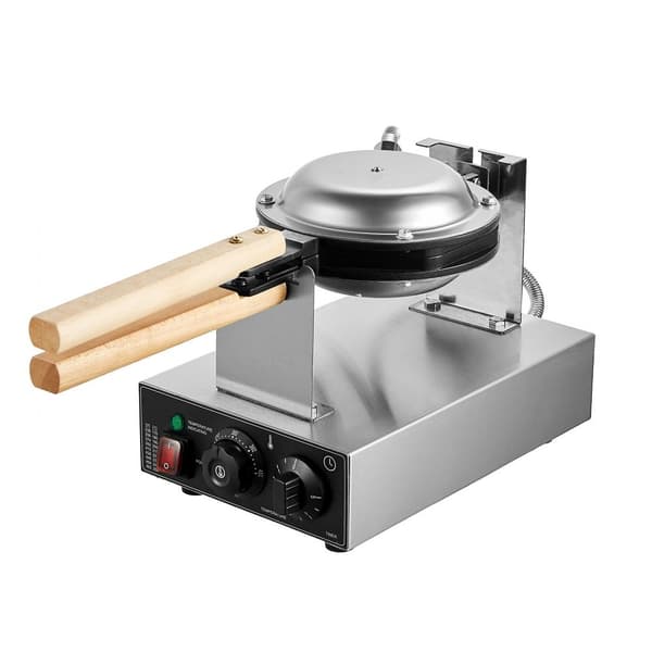 Bubbelvåffelmaskin 1400W, Non-Stick, Äggpannkaka Bakmaskin, Optimal Värmeöverföring, Hög Prestanda, Perfekta Våfflor Varje Gång
