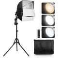 Pikkukuva 9 / 11: Softbox Valaistussarja 16x16 Tuumaa, 3000-6500K, säädettävä, kuvausvalaistus, nopea asennus, ammattitason valaistusratkaisu