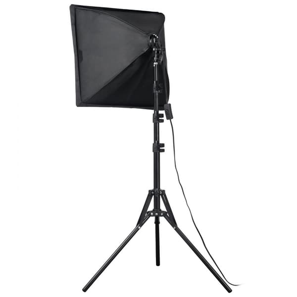 Softbox Lys Kit 16x16 tommer, 3000-6500K, Justerbar, Ideel til Optagelser, Professionel Belysning til Fotografi.