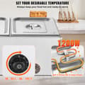 Miniatyrbild 3 av 11: Kommersiell Elektrisk Matvärmare, 2-Panne Bain Marie, Buffé 17L, Energisnål och Hållbar Design, Effektiv Värme