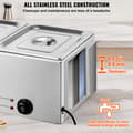 Miniatyrbild 5 av 11: Kommersiell Elektrisk Matvärmare, 2-Panne Bain Marie, Buffé 17L, Energisnål och Hållbar Design, Effektiv Värme