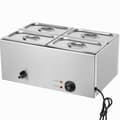 Miniatyrbild 9 av 11: Kommersiell matvärmare 4-pannor, 15L Bain-Marie, bänkskiva, snabb uppvärmning, perfekt för catering och restauranger