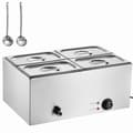 Miniatyrbild 1 av 11: Kommersiell matvärmare 4-pannor, 15L Bain-Marie, bänkskiva, snabb uppvärmning, perfekt för catering och restauranger