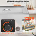 Miniatyrbillede 3 af 11: Kommerciel elektrisk madvarmer, bordplade buffet, 1*18L pande, Bain Marie, ideel til restauranter, hurtig opvarmning.