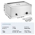 Miniatyrbillede 7 af 11: Kommerciel elektrisk madvarmer, bordplade buffet, 1*18L pande, Bain Marie, ideel til restauranter, hurtig opvarmning.