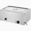 Miniatyrbillede 9 af 11: Kommerciel elektrisk madvarmer, bordplade buffet, 1*18L pande, Bain Marie, ideel til restauranter, hurtig opvarmning.
