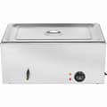 Miniatyrbillede 10 af 11: Kommerciel elektrisk madvarmer, bordplade buffet, 1*18L pande, Bain Marie, ideel til restauranter, hurtig opvarmning.