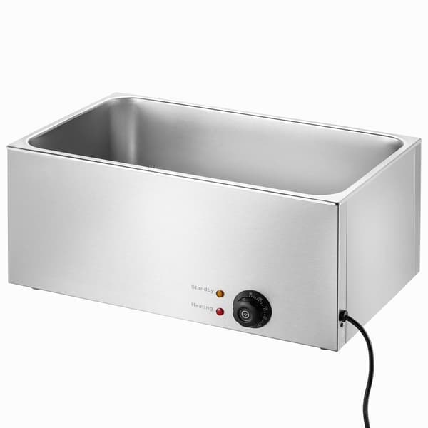 Kaupallinen 18L 1200W Bain Marie, pöytätason sähköruoanlämmitin, tehokas ja kompakti, täydellinen ravintolakäyttöön