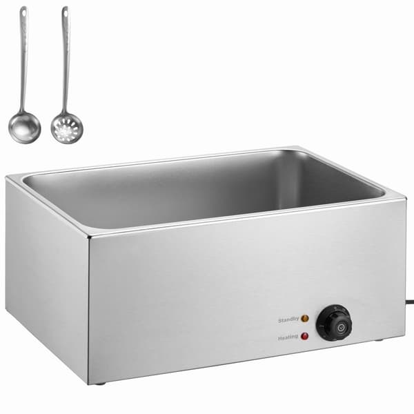 Kommersiell Elektrisk Matvärmare 18L, 1200W Bain Marie för Restauranger och Catering, effektiv uppvärmning, bänkskiva, buffé
