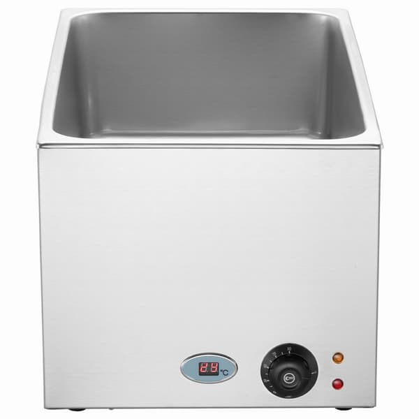 Bänkmodell Elektrisk Matvärmare, 18L, 1200W, Buffet Bain Marie, justerbar temperaturkontroll, snabb uppvärmning, professionell användning