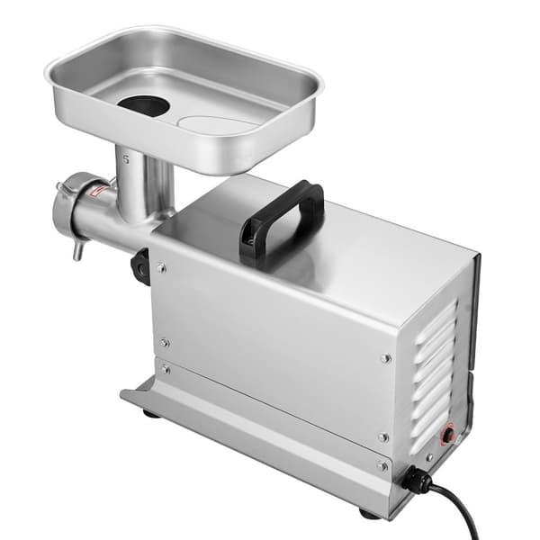 Kommerciel elektrisk kødkværn 5 Lbs/min, pølsestopper, køkkenmaskine, effektiv madlavning, robust design.