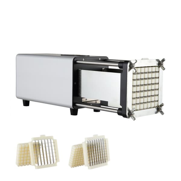 Elektrisk pommes fritesskärare, potatisskärare i rostfritt stål, hållbar design, snabb och effektiv, perfekt för hemmet och professionell användning
