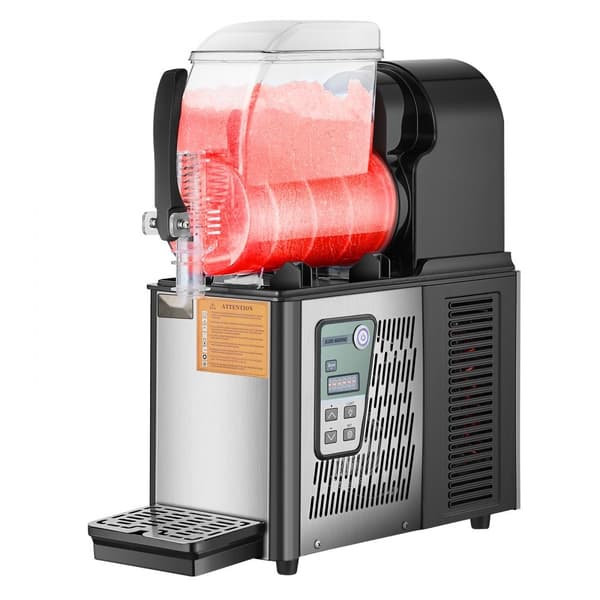 4L kommerciel slushy-maskine til margarita, smoothie og frosne drikke, hurtig frysefunktion, ideel til fest og café.