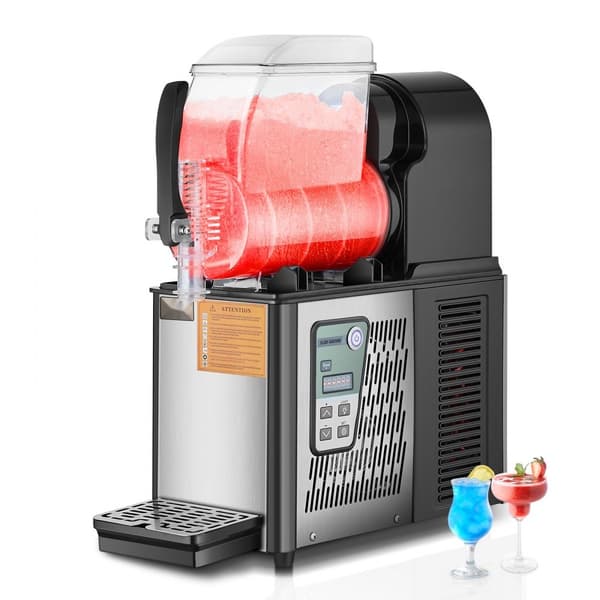 4L kommerciel slushy-maskine til margarita, smoothie og frosne drikke, hurtig frysefunktion, ideel til fest og café.