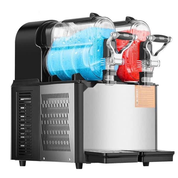 3Lx2 Tank Kommerciel Slushy Maskine, Margarita Smoothie, Fryse Drink Maker, Hurtig Frysningsfunktion, Ideel til Fester og Arrangementer.