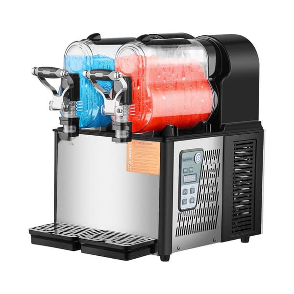 3Lx2 Tank Kommerciel Slushy Maskine, Margarita Smoothie, Fryse Drink Maker, Hurtig Frysningsfunktion, Ideel til Fester og Arrangementer.