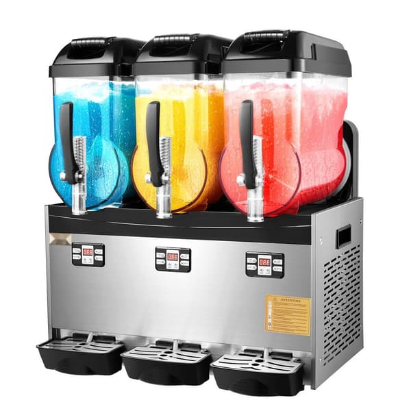 Kommersiell Slushy-maskin 12Lx3, Margaritamaskin, Smoothiemaskin, Frysta drycker, Hög kapacitet, Snabb och effektiv för evenemang