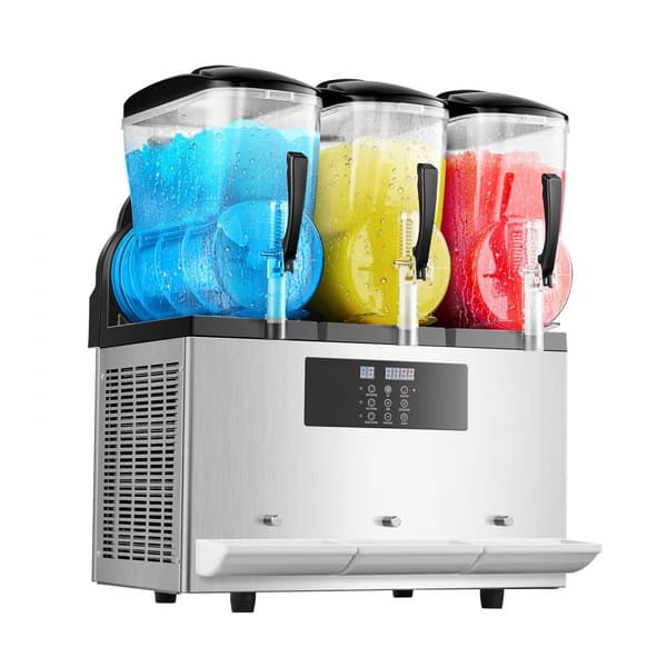 12Lx3 Kaupallinen Slushy-kone, Margarita Smoothie- ja Jäätelöjuomavalmistaja, helppo käyttää, kestävä rakenne