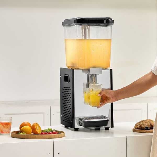 Kommersiell Dryckesdispenser 18L, Kall Juice Dispenser för Fest, Hög Kapacitet, Perfekt för Event, Enkel Användning, Robust Design