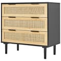 Miniatyrbillede 11 af 11: Rattan Skuffe Kommode 3 Skuffer, Natur Rattan, Perfekt til Soveværelse, Stilfuld Opbevaring, Pladsbesparende Design.