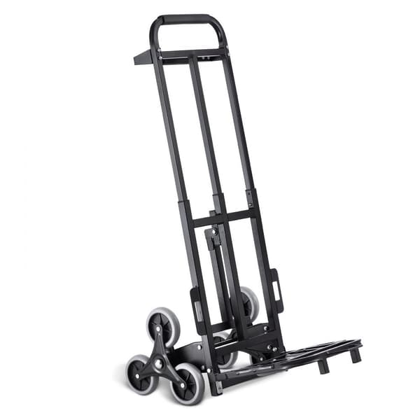 Raskaiden kuormien taitettava porraskiipeilyvaunu Dolly 210 kg, 6 pyörää, kestävä käsiauto