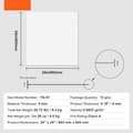 Miniatyrbillede 7 af 11: Loftfliser 12-pak, 24x24 cm, PVC-skum, brandklassificeret, glat hvid, ideel til indretning og renovering, nem installation.