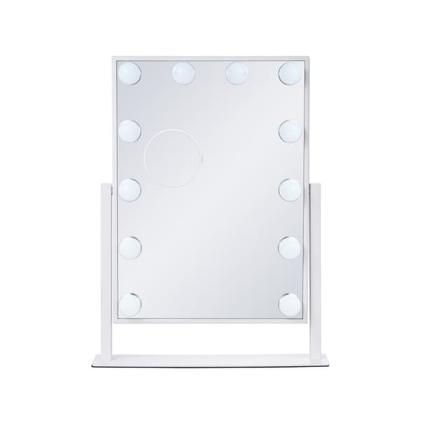 Hollywood Vanity -meikkipeili valolla, 5X suurennus, digitaalinen peili, suuri koko 16,1x11,8 tuumaa