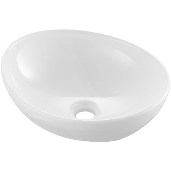 Moderne 16x13,4” keramisk karvask, badeværelsesvask til bordplade, elegant hvid design, holdbar kvalitet.