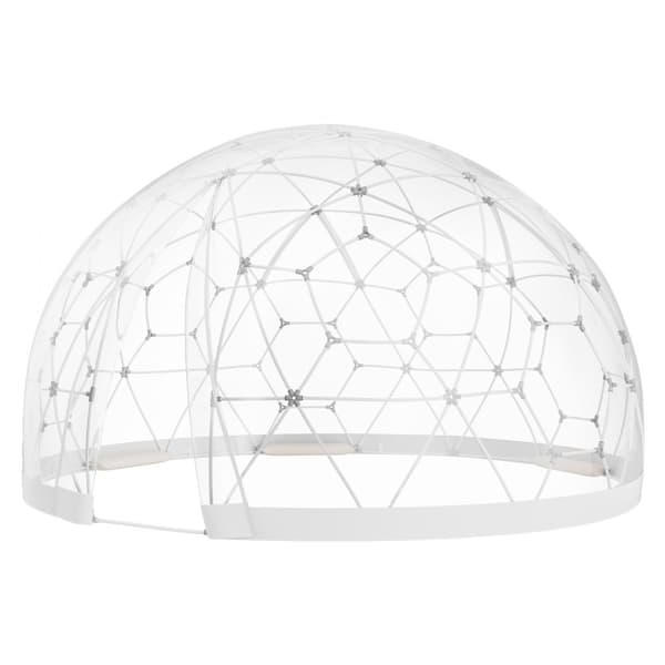 Kupolbubbeltält 12FT, Utomhus Camping, Transparenta Fönster, Hållbart Material, Lätt Montering, Väder- och Vindskydd