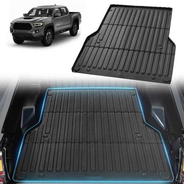 Truck Bed Mat til 2005-2023 Toyota Tacoma, TPE Bedliner Tilbehør, slidstærk beskyttelse, skridsikker design.