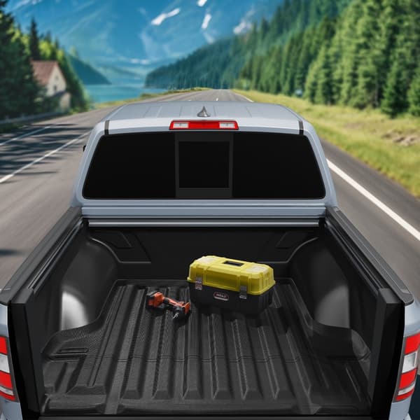Truck Bed Mat 2022-2024 Nissan Frontier, TPE truckbedliner, slidstærkt tilbehør, skridsikker, vandtæt design.
