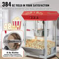 Miniatyrbild 3 av 11: Popcornpopper 850W, röd bänkskivemodell 8 Oz, 48 koppar, snabb uppvärmning, perfekt för hemmakvällar och fest, enkel att använda