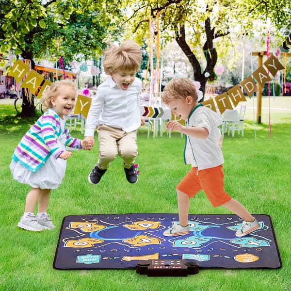Dansmatta för barn, interaktiv leksak, två spelare, present till flickor 3 år och uppåt, rolig aktivitet, utvecklar motorik och samspel