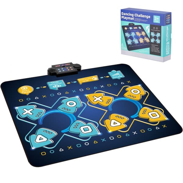 Dansmatta för barn, interaktiv leksak, två spelare, present till flickor 3 år och uppåt, rolig aktivitet, utvecklar motorik och samspel