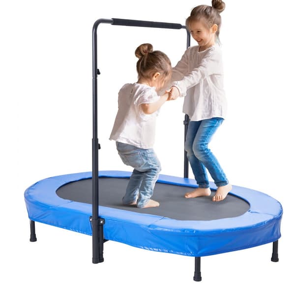 Kokoontaitettava Mini Trampoliini Lapsille, Sisä- ja Ulkokäyttöön, Taapero Trampoliini, 56 cm, Kestävä ja turvallinen leikkiväline