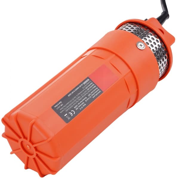 Solfjäder Vattenpump 12V DC 96W, Dränkbar Djupbrunnspump, 1,6 GPM Flöde, 230 ft Höjd, Soldriven för Bevattning och Boskapsdrickning