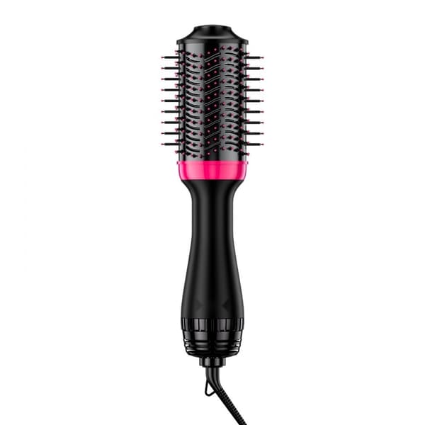 Ionic hårføntørrer børste med 65 mm oval tønde, multifunktionel styler, nem styling, varm luft, hurtig tørring.